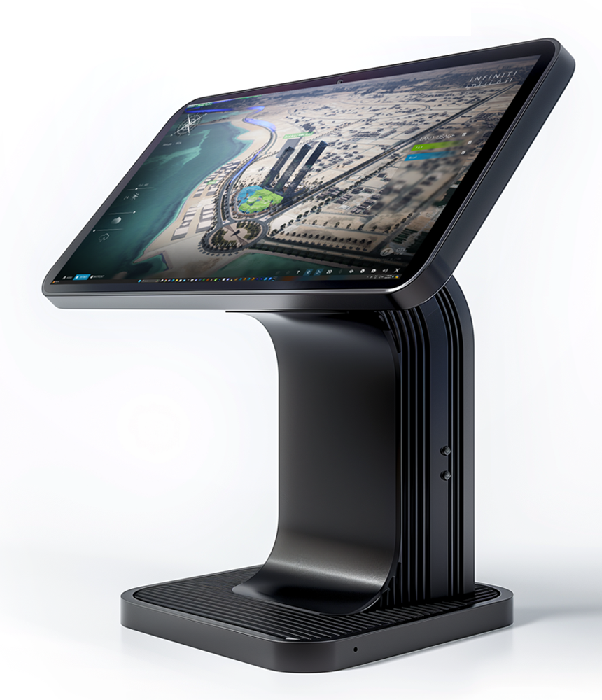 CityView running on a large-format interactive touch table