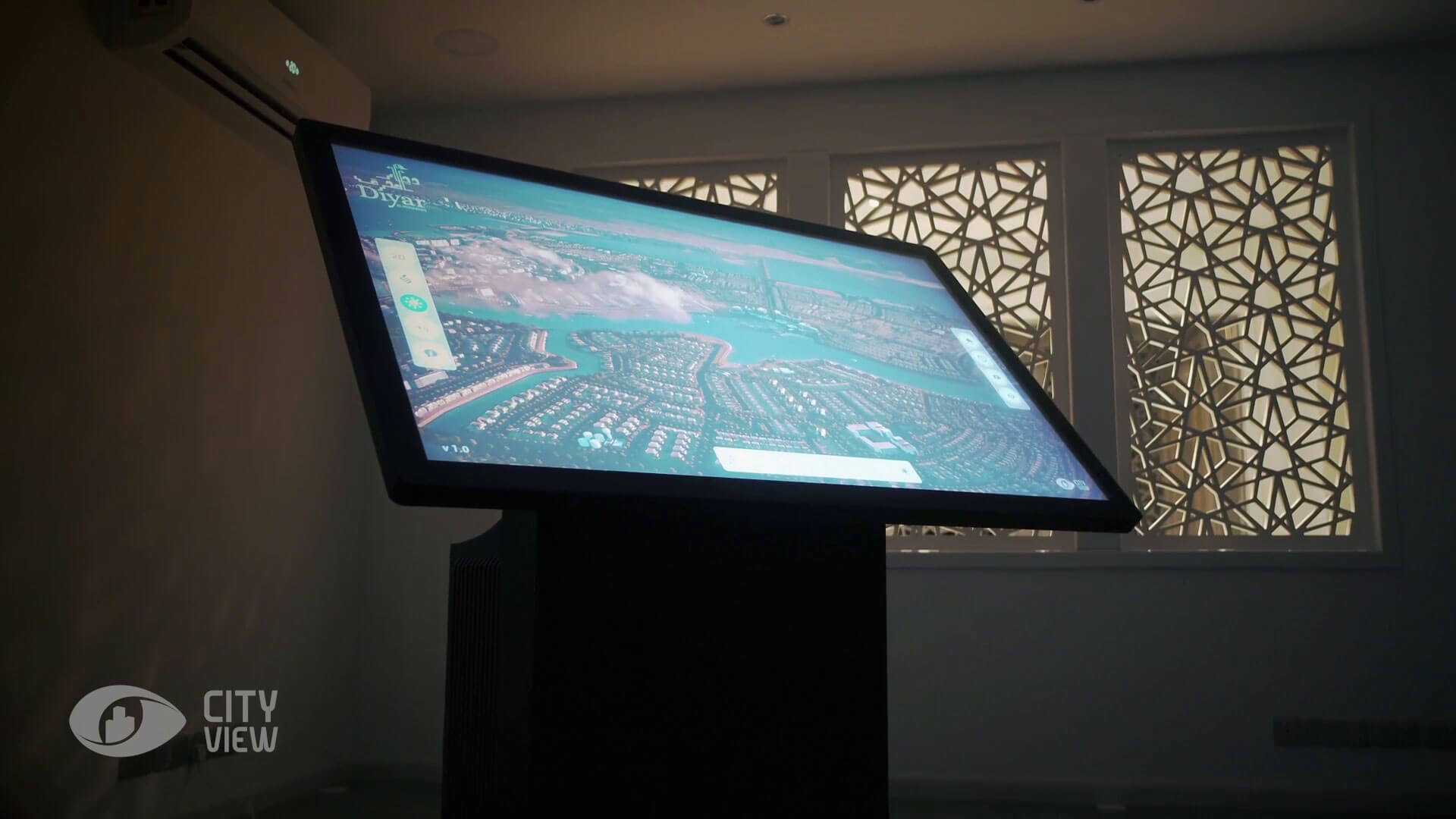 CityView Desktop showing an aerial masterplan with an availability panel open