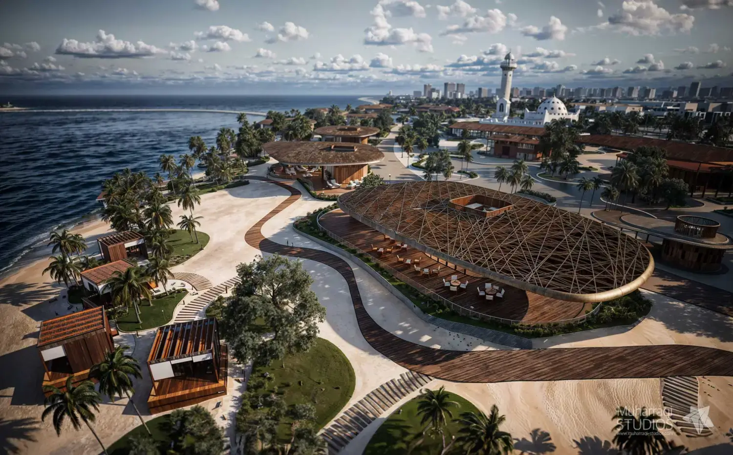 Bayfront residential block render