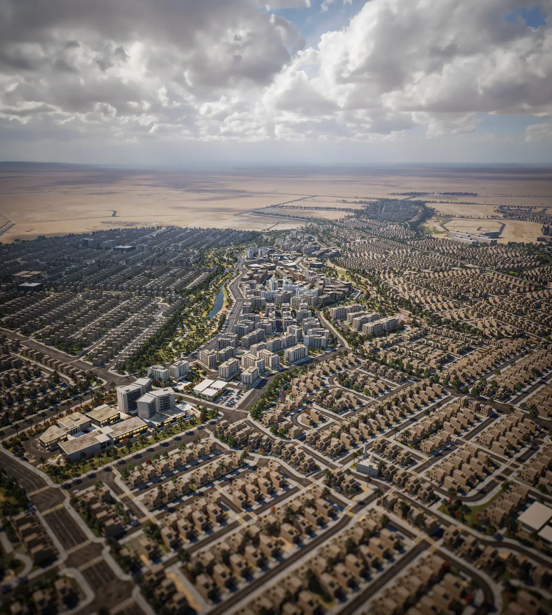 Sedra by Roshn residential street render